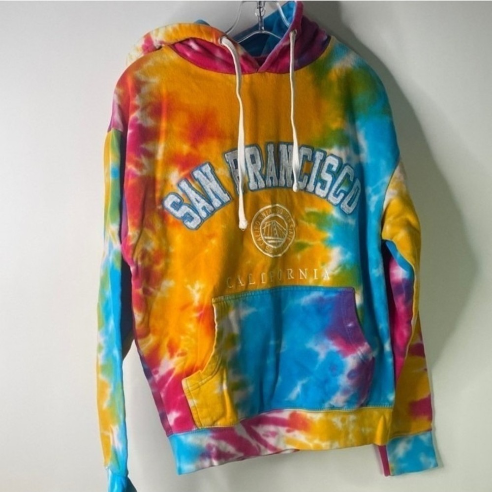 Vintage‎ Sanfrancisco  tie dye hoodie size medium